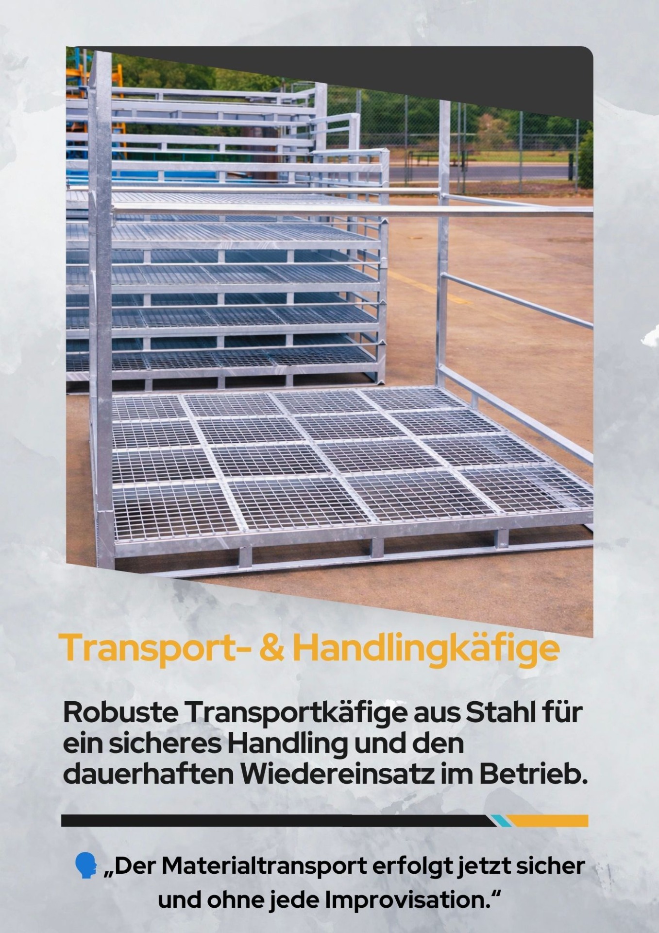 Stahl-Transportkäfige für sichere Materiallogistik